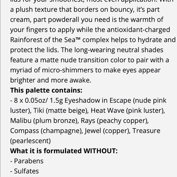 TARTE RAINFOREST OF THE SEA VOLUME III. NEW IN BOX - Picture 12 of 16